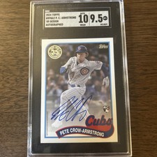 2024 Topps Series Two Pete Crow-Armstrong 1989 Auto Rookie RC #89BA2-PC Cubs