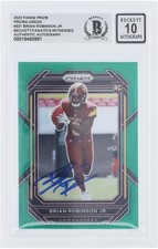 Autographed Brian Robinson Jr. Alabama Card Fanatics Authentic COA Item#14309382