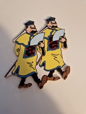 TINTIN TROUSSELIER SILHOUETTE BOIS DOUBLE FACE HERGÉ LOTUS BLEU FIGURINE DUPONT 