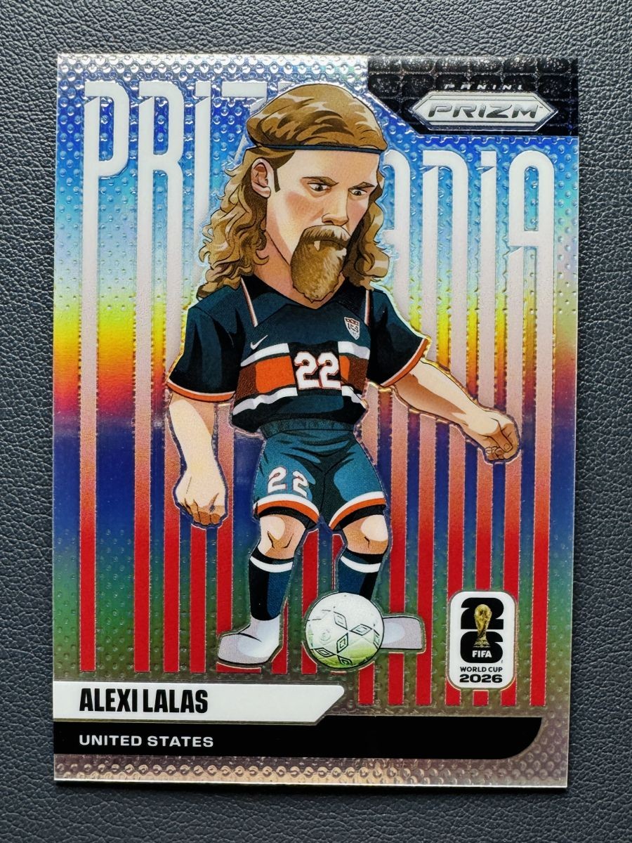 2026 Panini Prizm World Cup Alexi Lalas #26 Prizmania Insert Case Hit SSP USA
