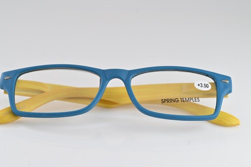 +350, Lesebrille Bambusoptik gefederte Arme Stärke ist +350 �� #1141 - Bild 6 von 6