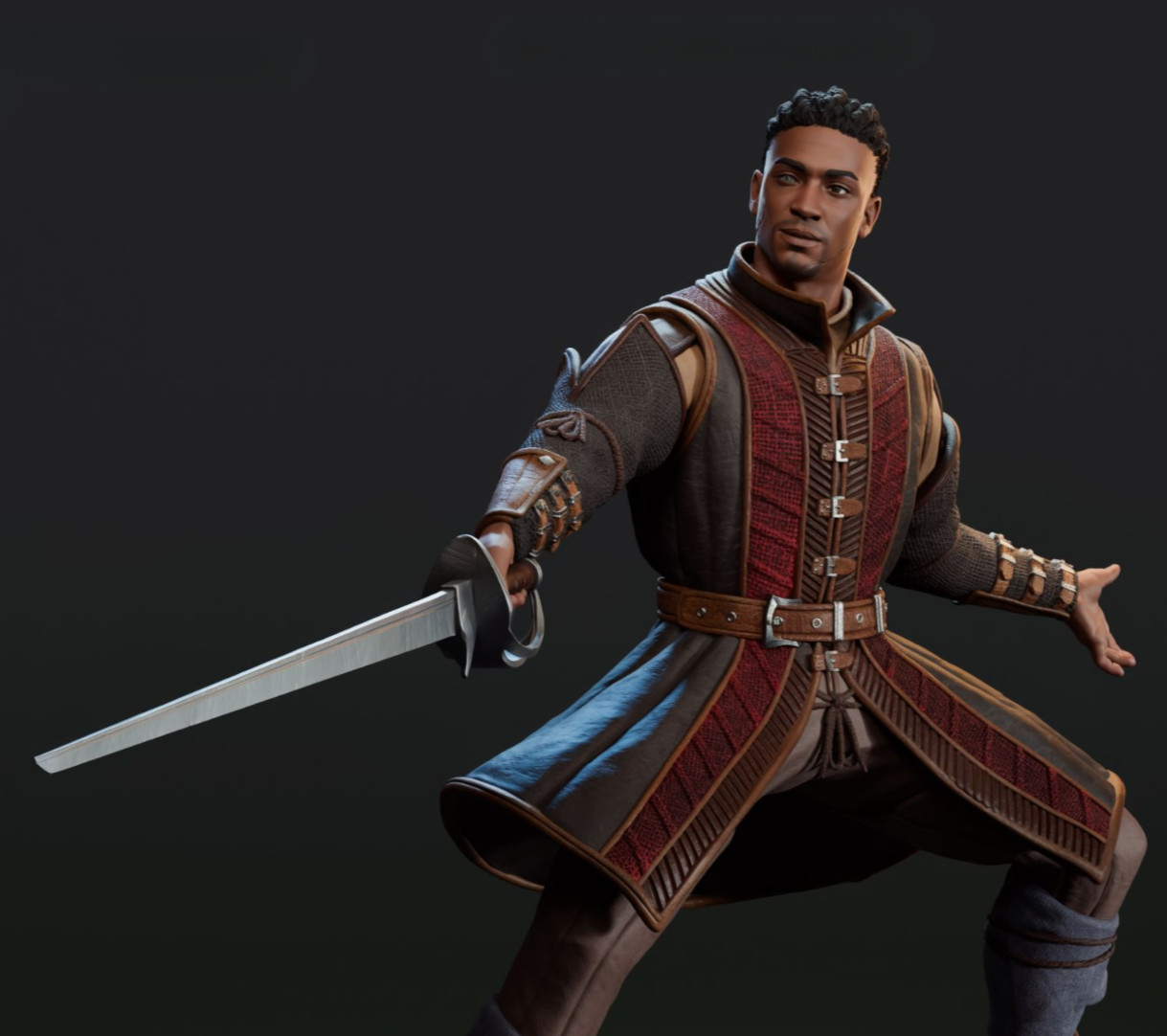 Figurine Wyll Baldur's Gate 3 à personnaliser pour décor de bureau RPG