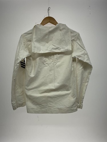 US. NAVY 60s~ Sailor Shirt Long Sleeve Shirt -- Cotton WHT - 第 2/4 張圖片