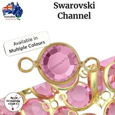 Swarovski Round Channels - 11mm - 2 Hole - 10pcs per pack.