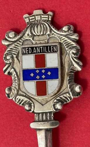 “Ned Antillen” Netherlands Antilles Sterling Silver 11.1g 4.25” Souvenir Spoon - Picture 4 of 6