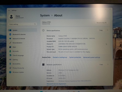 Fujitsu Celsius H720 - Core i7-3630QM, 8 GB DDR3 RAM, 512 GB SSD - Foto 2 di 11