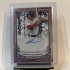 Roman Anthony 2024 Bowman Sterling - Prospect Autographs #PA-RA On Card Auto