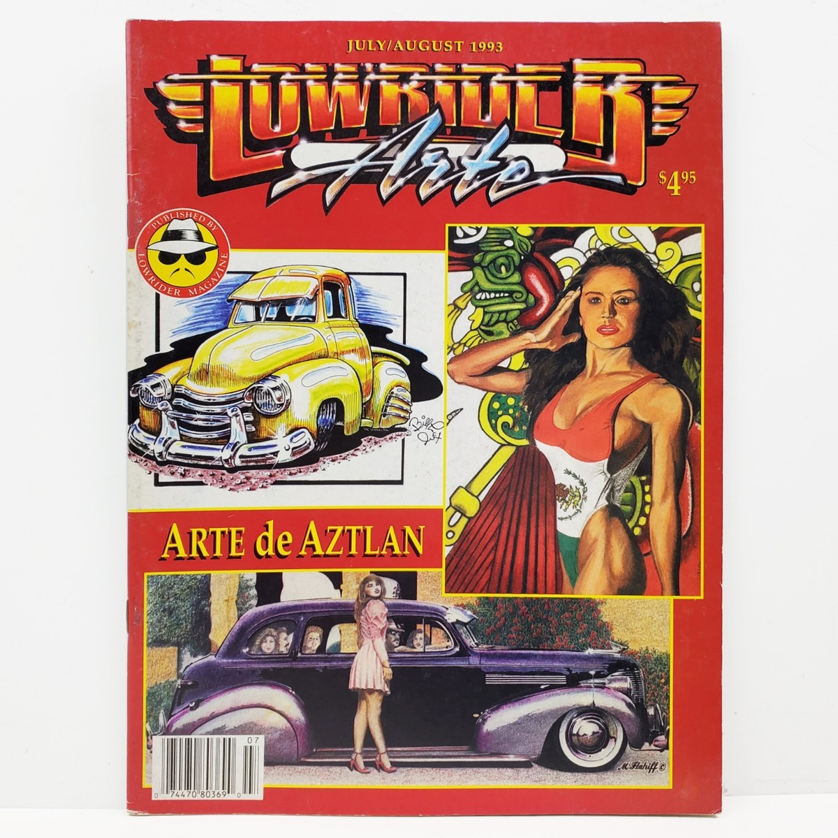 Lowrider Arte magazine       ② Lowrider Arte Magazine Vintage 1993 July/August Issue Aztlan