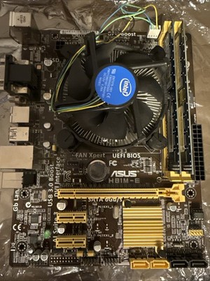 Asus HB1M-E, Intel Xeon E3-1220v3, 8GB DDR3 SK HYNIX, Netzteil