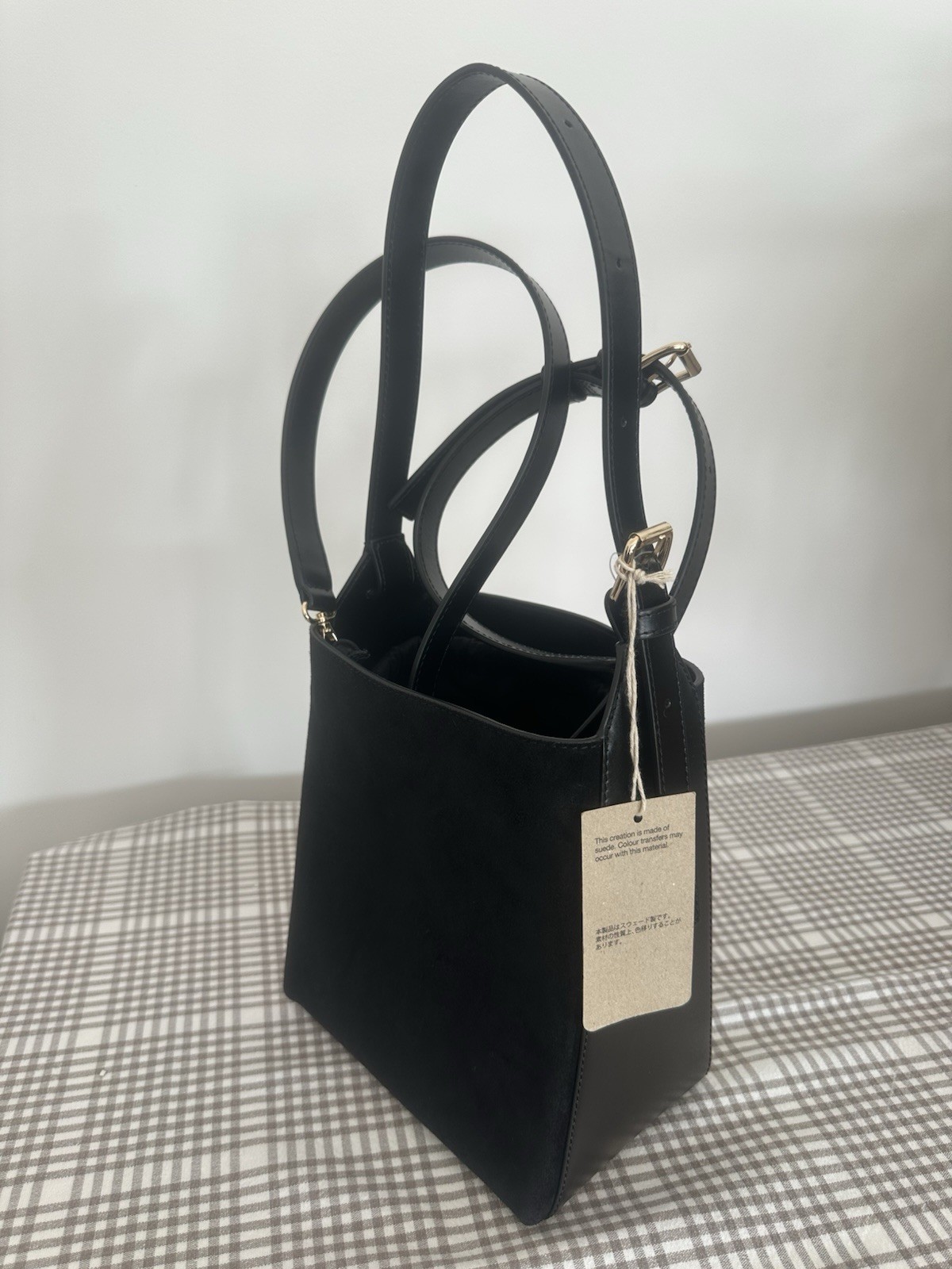Bolso de Mano A.P.C Rue Madame Paris Negro Gamuza/Caja Cuero