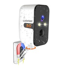 Security Cameras Wireless Outdoor, 2.4G/5G WIFI Magnetic Battery Powered Indo...