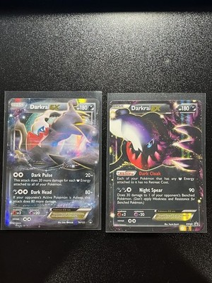 Darkrai Ex BW Star Holo Promo #BW46 & Darkrai EX Ultra Rare Breakpoint 74/122