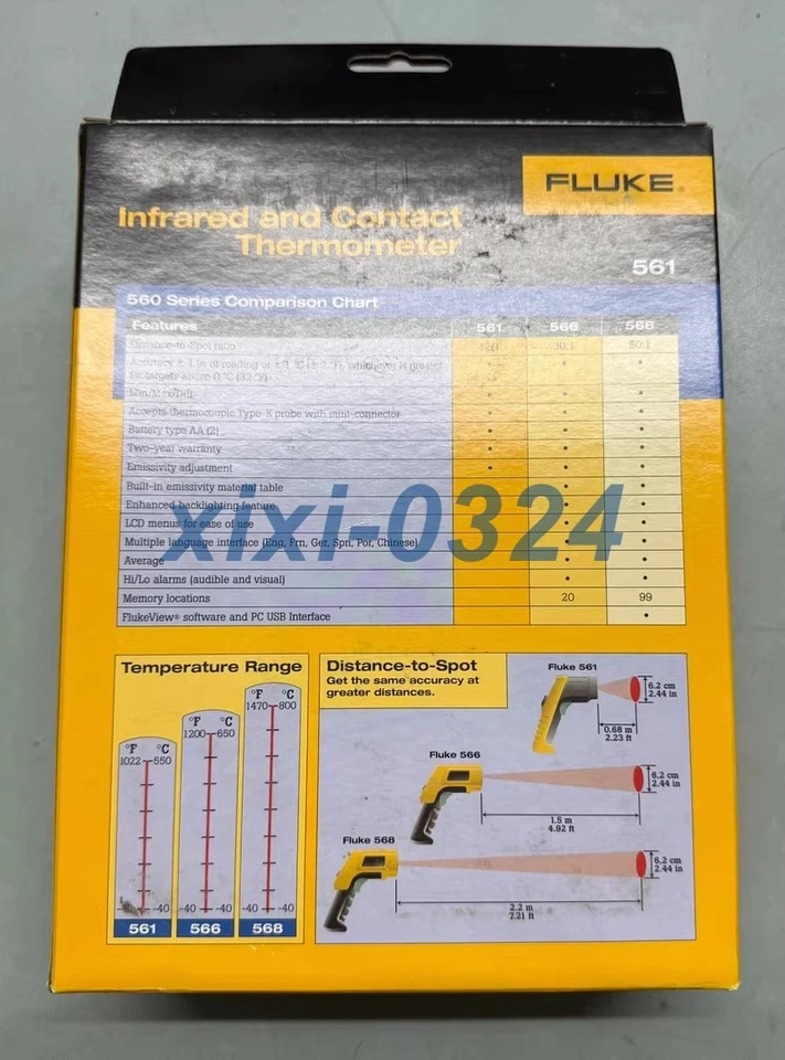 1шт новый FLUKE 561 высокой точности инфракрасный термометр DHL доставки - Изображение 3 из 4