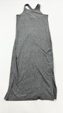 Gap Dress Womens Extra Small XS Gray Sleeveless Maxi Tank Side Slit Soft Stretch