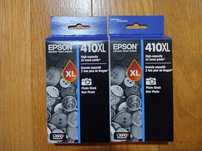 2028 GENUINE LOT EPSON #410XL PHOTO BLACK INK EXPRESSION XP-530-640-830 XP-7100