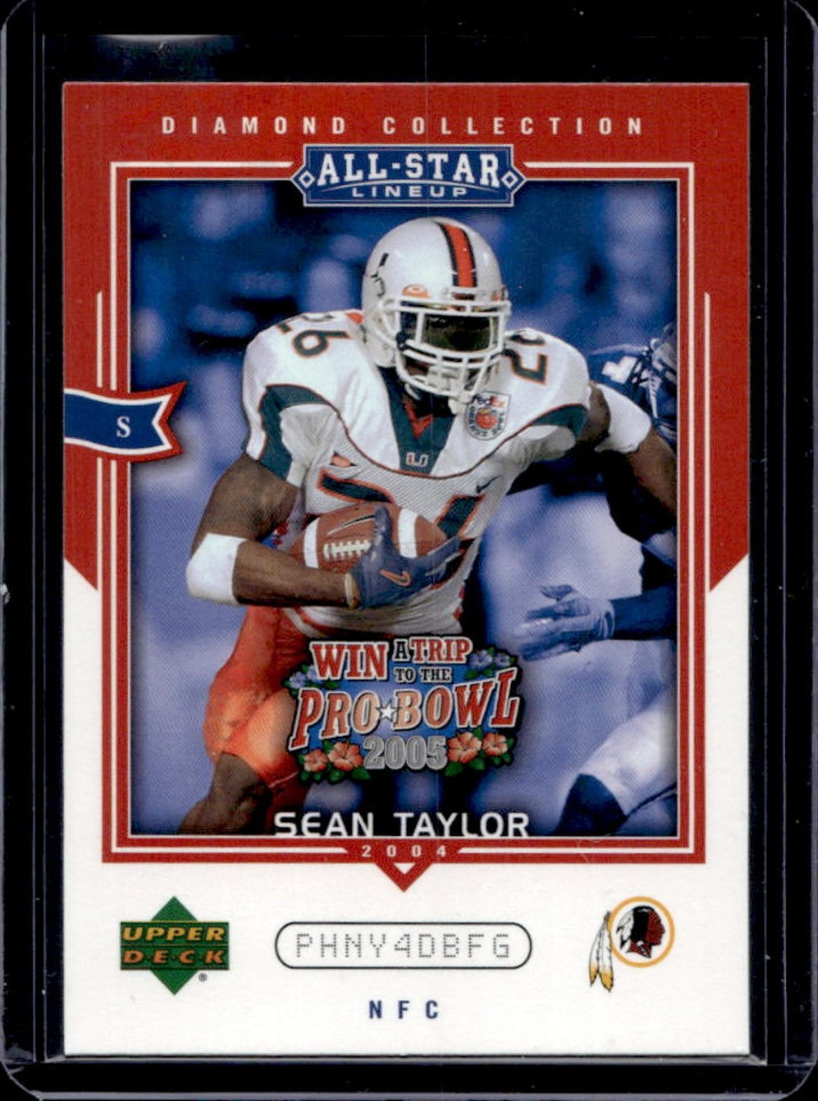 Sean Taylor Upper Deck Diamond Collection All-Star Lineup Sweepstakes #AS9 All-Star Lineup-Promo