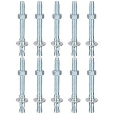 10Pcs 3/8" x 3-3/4" Wedge Anchors Good for Cement and Concrete Wall