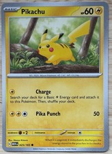 Pikachu 025/165 Pokemon comune 151 quasi nuovo
