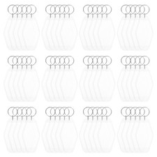 Vintage Motel Keychain Blank 60PCS - Hotel Keychains Key Tag Clear