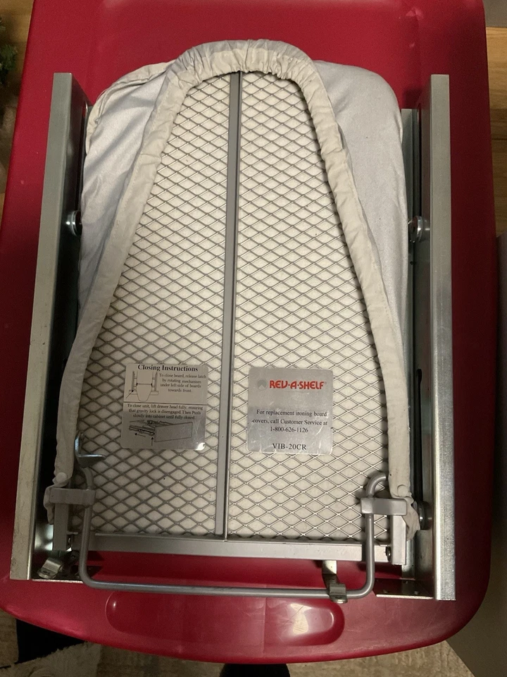 Rev-A-Shelf Pullout Foldaway Ironing Board for Vanity Cabinet Drawer, VIB-20CR - Image 2 of 4