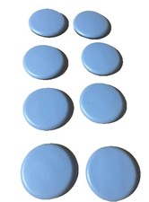 8 x Round Furniture Gliders Self Adhesive Sliders Floor Mover Chair feet 40mm