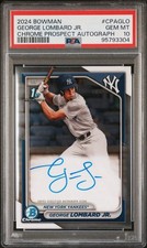 2024 Bowman - Chrome Prospect Autographs George Lombard Jr. #CPA-GLO (AU, RC)
