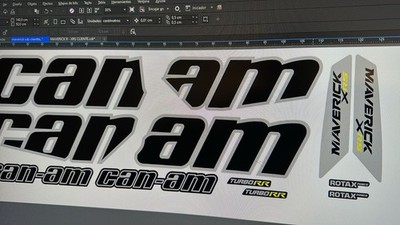 Can-am Maverick Xrs  Turbo RR 4 plazas UTV Decals Stickers Set Graphics