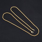 18 Carat Gold Plated Handmade Link 26" Chain Necklace Jewelry Unisex ANN 857 — photo 2