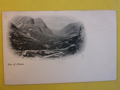Postkarte Der Pass von Glencoe, Schottland.  Vintage. B10