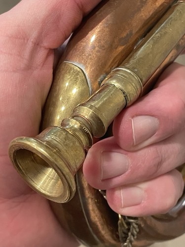 Messing & Kupfer Horn Instrument Made In India - Bild 7 von 17