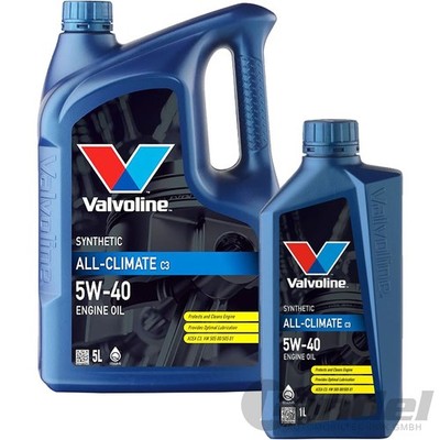1x5L+1x1L VALVOLINE ALL-CLIMATE C3 5W40 MOTORÖL passend für BMW LL-04 MB 229.31
