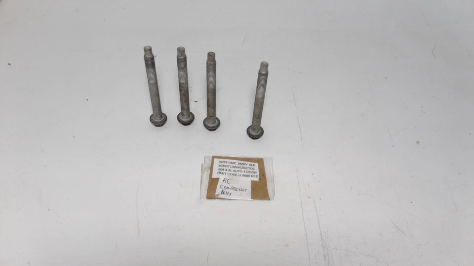 1996-2004 Gmc Jimmy 4.3 AC compressor Bolts - Image 4 of 4
