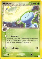 2006 POKEMON WOOPER Δ 71/101 COMMON DRAGON FRONTIERS MODERATELY PLAYED