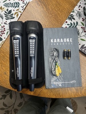 Magic Sing Wireless Karaoke System EG-18000 with 2 Microphones And Carry Case
