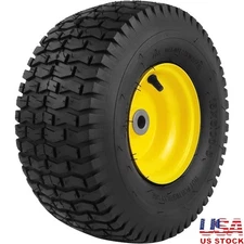 15x6.00-6 Tubeless Lawn Mower Tire 4 Ply Replacement 570lbs Front Assembly New