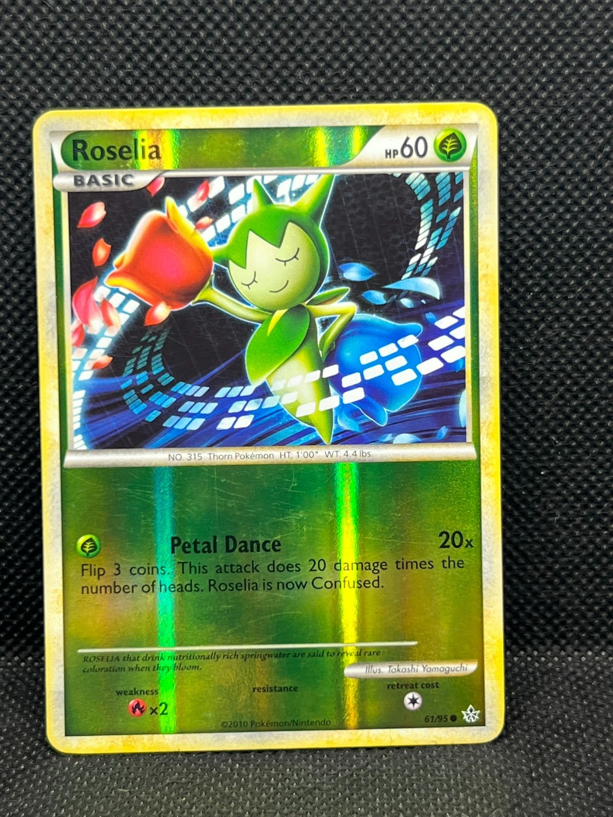 Pokémon Tcg Roselia 61/95 Unleashed Reverse Holo
