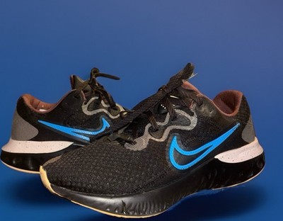 Nike Renew Run 2 'Black Photo Blue' Sneakers, Men s Size 8 Or Women s 10, NWOB
