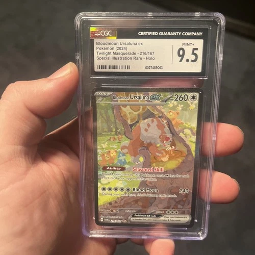 Bloodmoon Ursaluna ex - CGC 9.5 2024 Twilight Masquerade 216/167 SIR Pokemon