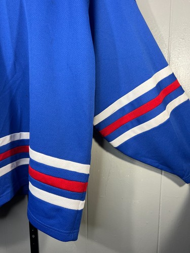 Pull maillot de hockey vintage Alpha Sportswear blanc équipe USA couleur taille XXL fabriqué aux États-Unis - Photo 5 sur 5
