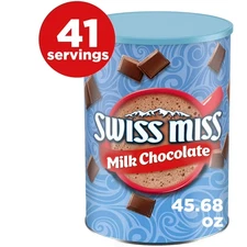Swiss Miss Milk Chocolate Flavored Hot Cocoa Mix, 45.68 oz. Canister