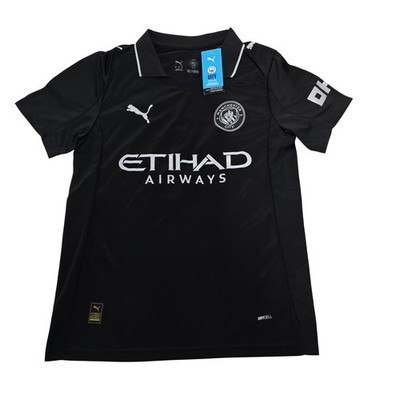Puma Manchester City Haaland 9 Away Jersey 2024-25 Black Mens Small NWT