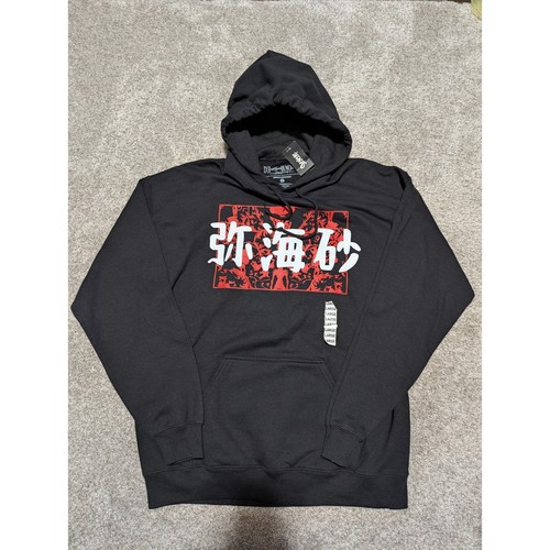 Mens Death Note Misa Amane Anime Manga Graphic Hoodie Black Large Ripple NWT