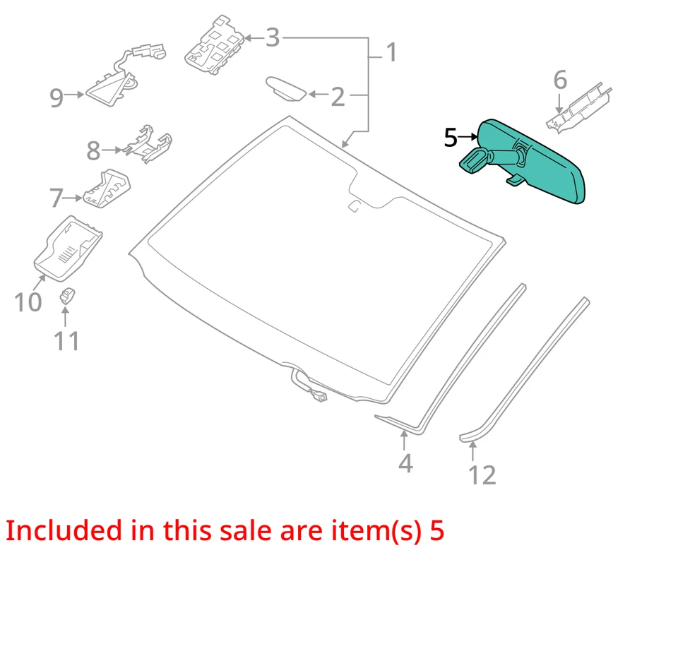 Espejo retrovisor atenuación automática para 10-17 SEQUOIA 2044565 Foto 3 de 4