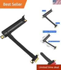 PCI-e PCI Express 1X to 16X Extension PCI-E 16x to 1x risers Cable with Gold-...