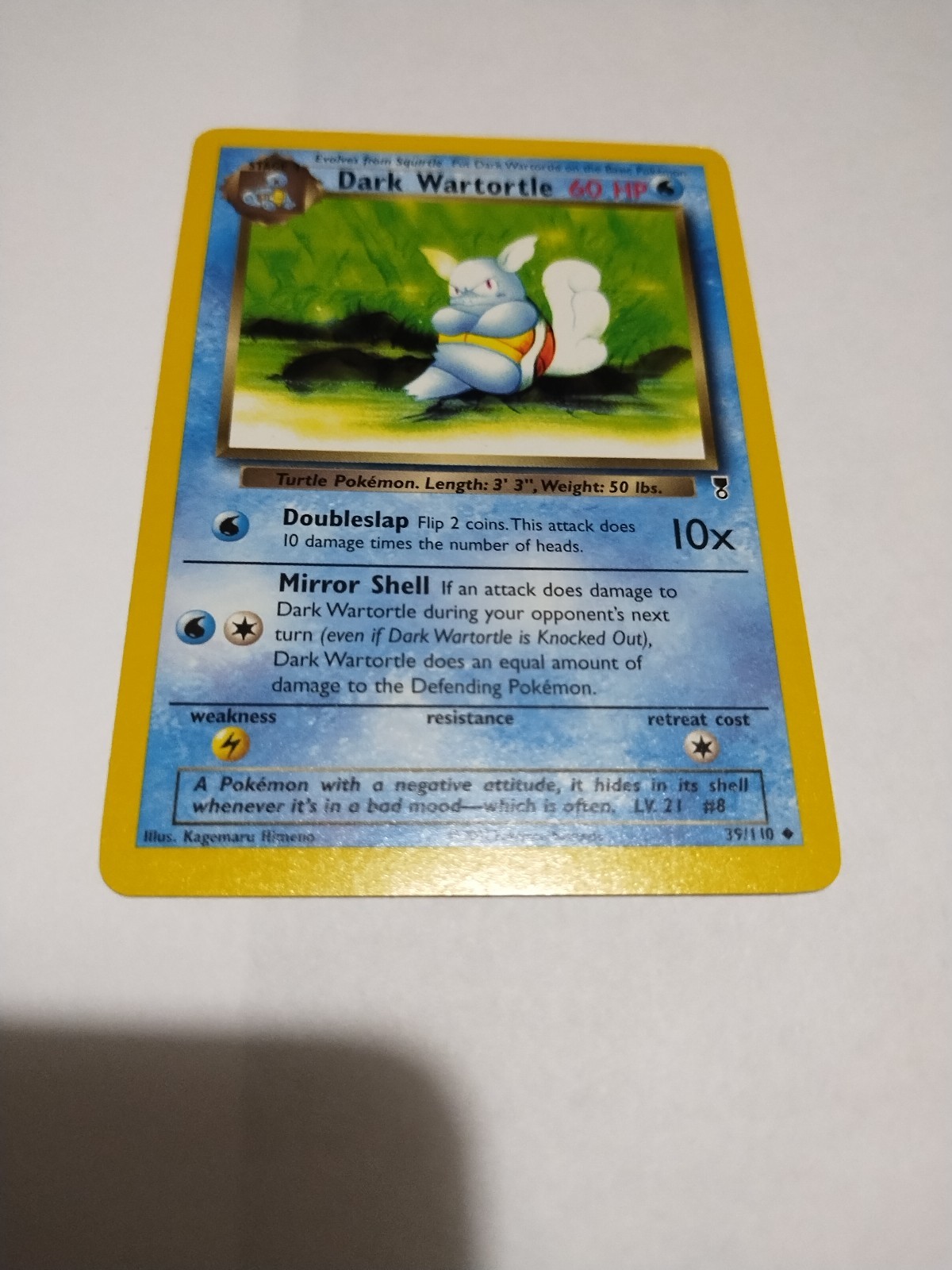 Mint Pokemon Card - Dark Wartortle Legendary Collection 39/110 Uncommon