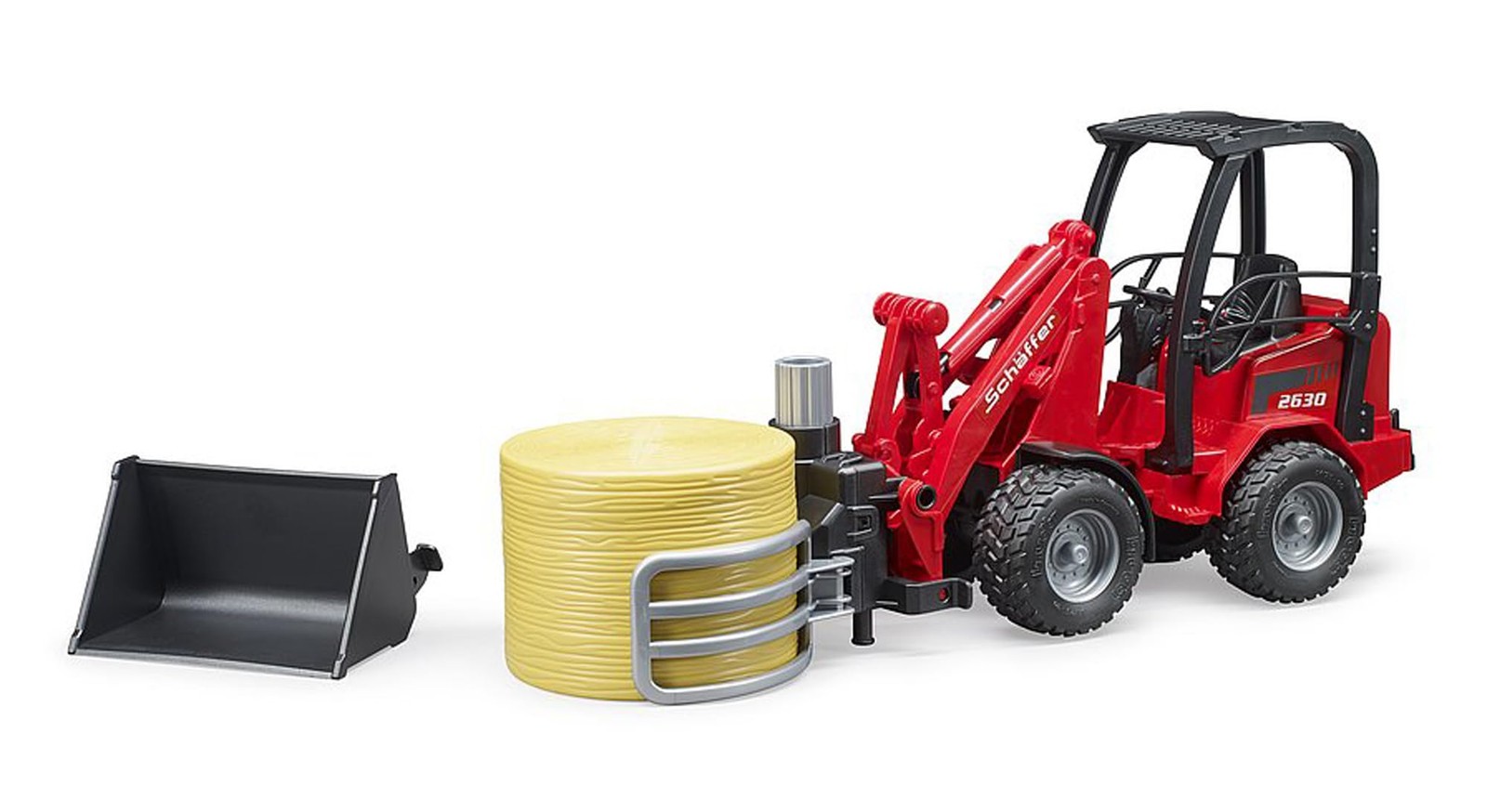 Bruder Shepherd Compact Loader with Bale Gripper and 1 Bale