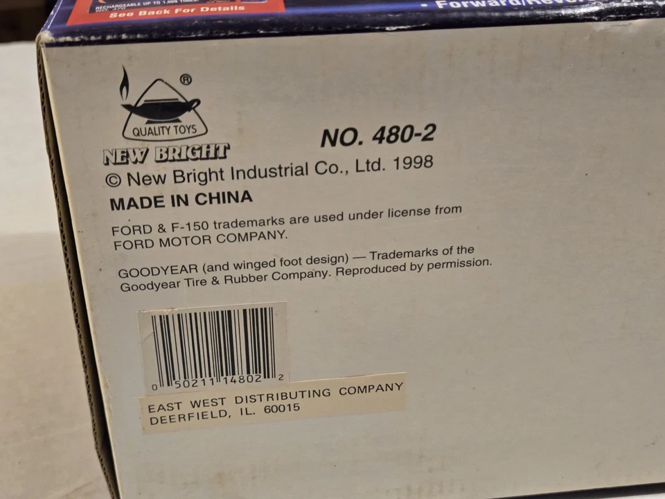 Vintage New Bright Ford F-150 RC  OPEN BOX 1998 - Image 4 of 4