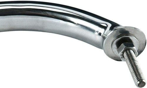 2X Marine Boat Grab Handle Hand Rail with Flange & Stud 23" Long Stainless Steel - Picture 8 of 10