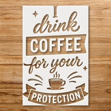 Funny Quote Home Decor Stencil for Humorous Wall Art - StencilAir