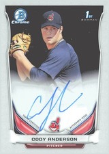 2014 Bowman Chrome #BCAP-CA Cody Anderson Prospect Autographs